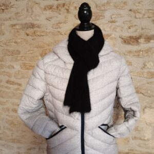 Echarpe 80% Angora Noir