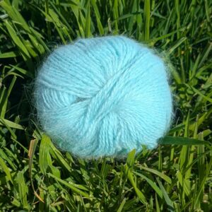 Pelotes 80% Angora 20% mérinos vert d'eau
