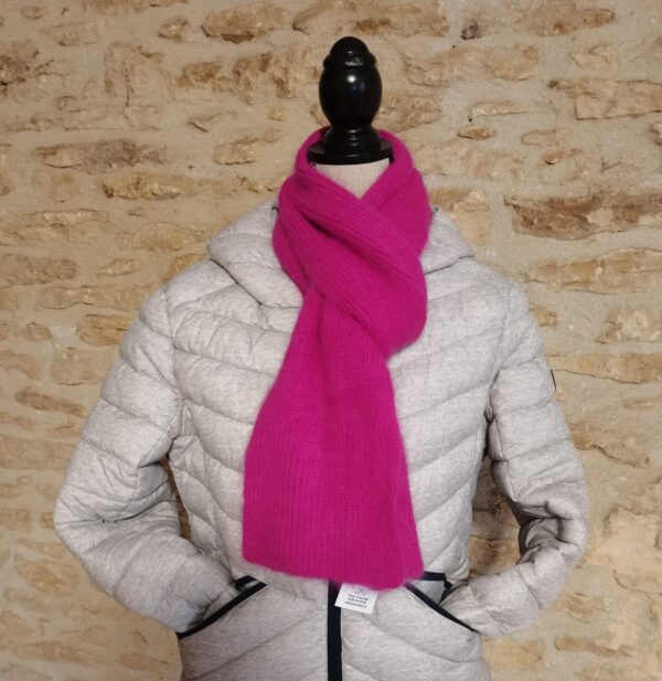 Echarpe 80% Angora Groseille