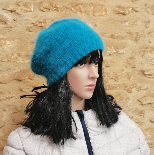 Béret Baléare 80% Angora tricoté main