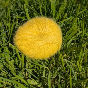 Pelotes 80% Angora 20% mérinos Jaune vif